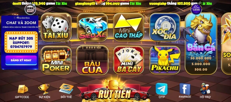 Kho game đa dạng, đầy đủ các thể loại đầy lôi cuốn