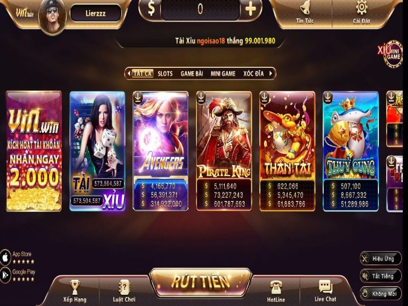 Cổng game đầu tư phát triển chủ yếu thể loại game bài