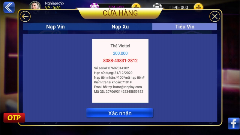 Giao dịch trên Vinplay đơn giản và nhanh chóng
