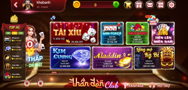 Những trò chơi đẳng cấp được hệ thống cập nhật thưởng xuyên