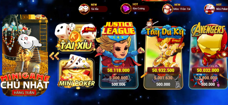 Binz Club cung cấp thêm rất nhiều những game mới