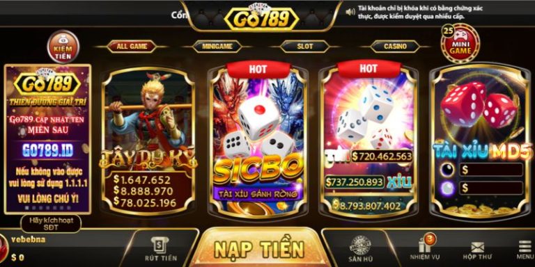 Nổ hũ Go789 - Sân chơi nổ hũ mới nhất