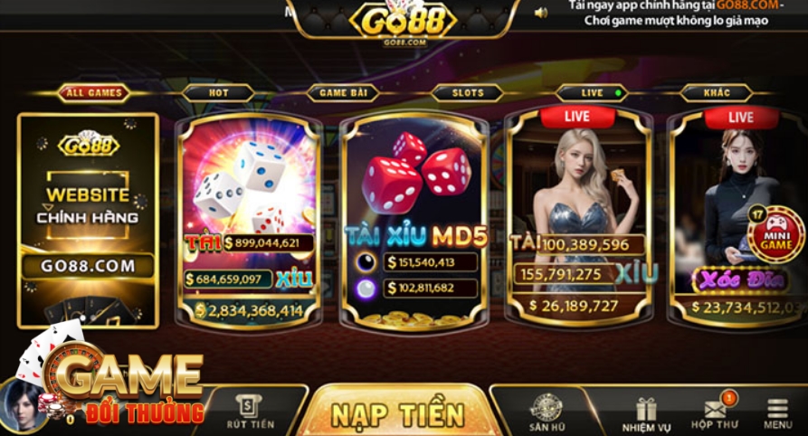 Go88 – Cổng game bài đổi thưởng lâu năm, đổi thưởng minh bạch